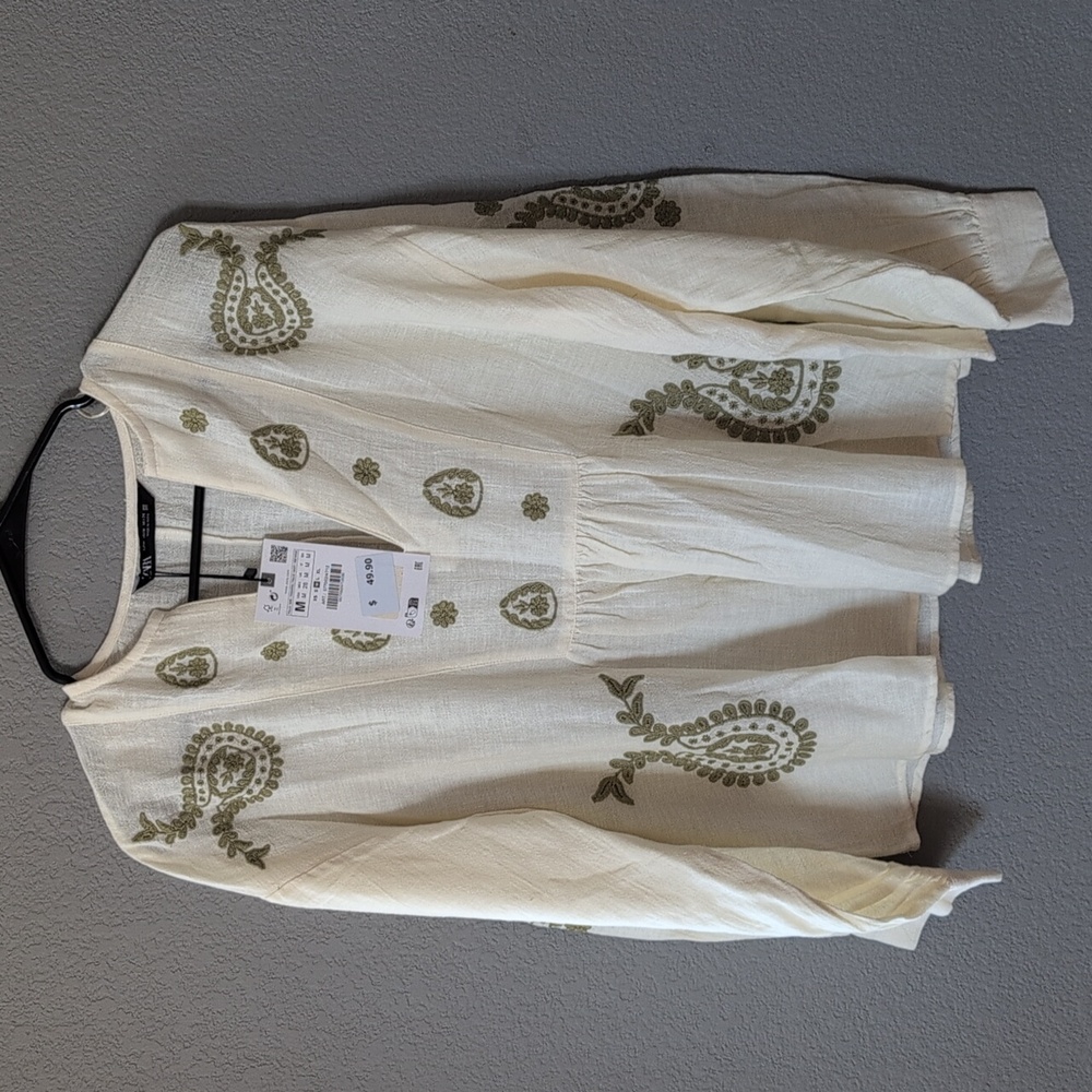 Zara NWT boho blouse